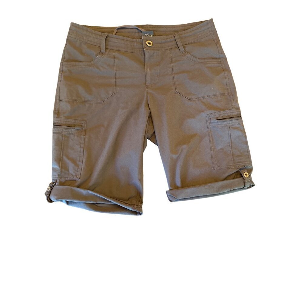 Kühl Womens Size 10 Cargo Shorts With Zipper Pockets & Belt Loops - Made In Viet